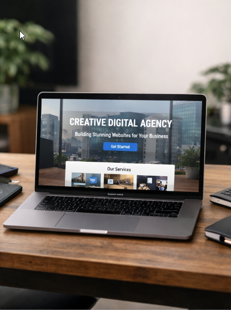 Web sajt na desktopu